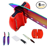 SiliSlick Bundle of 6. 2 Stage Portable Knife Sharpener. Tungsten and Ceramic blades for Complete and accurate sharpening