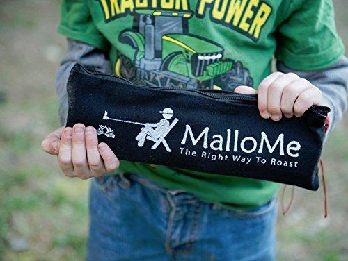 MalloMe Marshmallow Roasting Sticks Set of 10 Telescoping Rotating Smores Skewers & Hot Dog Fork 32 Inch Kids Camping Campfire Fire Pit Accessories | Free Pouch, 10 Bamboo & Marshmallow Sticks Ebook