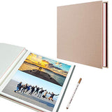 Self Adhesive Photo Album, 40 Pages Magnetic Scrapbook Album with A Metallic Pen