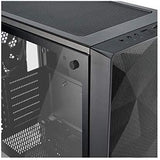 Fractal Design Meshify C - Compact Computer Case - High Performance Airflow/Cooling - 2X Fans Included - PSU Shroud - Modular Interior - Water-Cooling Ready - USB3.0 - Tempered Glass Light - Blackout