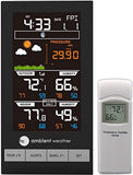 Ambient Weather WS-2801A Advanced Wireless Color Forecast Station with Temperature, Humidity and Barometer