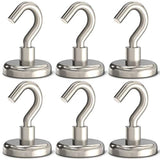 GREATMAG Magnetic Hooks, 80 lbs Heavy Duty Magnet Hooks, Super Powerful Neodymium Magnets for Hanging, 1.26