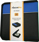 XtremPro CD DVD VCD Blue-Ray Nylon Zipper Wallet Case 24 Capacity- Black (11091)