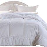 EMONIA King Size Comforter White for Winter, Quilted Down Alternative Duvet Insert-Hotel Collection Reversible Hypoallergenic Light and Machine Washable