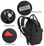 Lekesky Laptop Backpack 15.6 Inch Stylish Computer Backpack Work Travel Backpack for Women and Men, Black