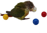 QBLEEV 5 Pack Bird Bell Balls Sets for Chewing Playing Training，Colorful Parrot Cage Treat Toy for Cockatiel Parakeet Conure Budgie，Small Pet Foot Talon Toy for Parrot Kitten Puppy，Random Color
