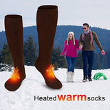 Electric Battery Heated Socks for Women Men,Winter Rechargeable Thermal Heat Socks Kit,Battery Powered Electric Heated Ski Bike Motorcycle Warm Socks Foot Warmer,Winter Sports Outdoor Thermo Socks,M/L