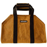 Angry Beaver Waxed Canvas Firewood Carrier Log Tote, Fireplace Wood Accessory, Heavy Duty Eco-Friendly Wood Canvas Sling