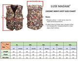 LUSI MADAM Men's Multi-Pockets Travel Hunting Fishing Vest