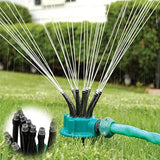 QHGC Yard Sprinkler,Lawn Sprinkler Garden Hose Sprinklers,Adjustable Sprinkler Head,360° Injection