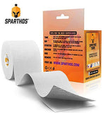 Sparthos Kinesiology Tape - Incredible Support for Athletic Sports and Recovery - Free Kinesiology Taping Guide! - Uncut 2 inch x 16.4 feet Roll