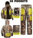 NEW VIEW Hunting Jacket Waterproof Hunting Camouflage Hoodie for Men,Hunting Suit