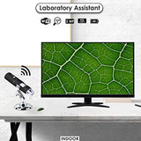 Portable Wireless WiFi Digital Microscope USB 2MP 1080P HD 50x to 1000x Magnification Handheld Endoscope Metal Stand