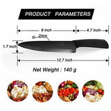 SHAN ZU Chef Knife Paring Fruit Knife Utility Knives Set 3 piece Cutlery Kitchen Cooking Chef Knives Professional Ultra Sharp German Stainless Steel Blade for Home Restaurant Travel