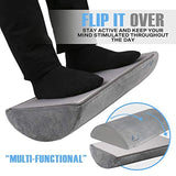 Ethereal Designs - Office Foot Rest Under Desk Firm Foam Cushion - Ergonomic Footrest with Non-Slip Base and Optimum Leg Clearance - Relieves Foot Pain w/Premium Comfort - Washable Ottoman Foot Stool