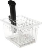 Malaha Sous Vide Container with Lid & Rack - 12Qt Suits Anova, Nano, Joule and Most Circulators up to 2.5" Diameter