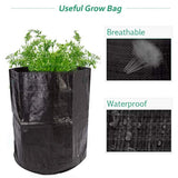Todoing Garden Potato Grow Bag, 4Pack10Gallon Grow Bags with Access Flap and Handles for Harvesting Potato, Carrot, Onion, tomata,Vegetable and Flower.