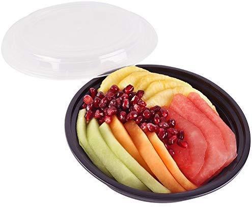 50-Pack meal prep Plastic Microwavable Food Containers for meal prepping bowls with Lids (28 oz.) Black Reusable Storage Lunch Boxes -BPA-Free Food Grade -Freezer & Dishwasher Safe. - HIGH QUALITY