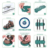 Lawn Aerator Spike Shoes - For Effectively Aerating Lawn Soil – Comes with 3 Adjustable Straps with Metallic Buckles – Universal Size that Fits all - For a Greener and Healthier Yard (Metal Buckle)