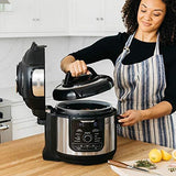 Ninja Foodi 7-in-1 Programmable Pressure Fryer, Slow Multi Cooker with TenderCrisp Technology, 5 Pot, 3-qt. Air Fry Basket (OP101), 5-Quart, Black/Gray