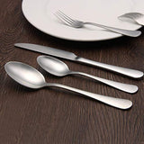 Matte Silverware Set,SHARECOOK Satin Finish 20-Piece Stainless Steel Flatware Set,Kitchen Utensil Set Service for 4,Tableware Cutlery Set for Home and Restaurant, Dishwasher Safe