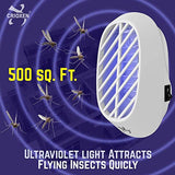 Crioxen - Upgraded Mosquito Killer UV Light - Indoor Mosquito Trap - Indoor Plug-in Bug Zapper - Electric Insect Repellent - Night Lamp Killing Mosquitoes Flies Small Flying Gnats