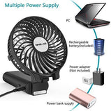OPOLAR 10400mAh Battery Operated Fan, Portable Handheld Fan with 10-40 Hours Working Time,3 Setting, Strong Wind,Foldable Design, for Travel, Hurricanes, Camping and Outdoor Activities
