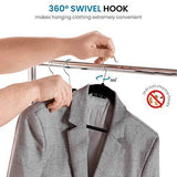 Non-Slip Velvet Hangers - Suit Hangers (50-pack) Ultra Thin Space Saving 360 Degree Swivel Hook Strong and Durable Clothes Hangers Hold Up-To 10 Lbs by ZOBER