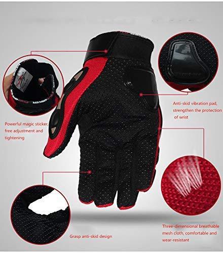 MUYDZ Upgraded Full Finger Knuckle Motorcycle Motorbike Powersports Racing Safety Gloves Outdoor Gloves for Men and Women