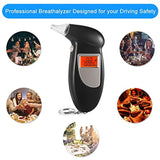 Migo 1 123 Breathalyzer, BAC Track Portable Breath Alcohol Tester, Highly-Accurate Result Digital Battery Power with 5 Mini Mouthpieces 1 Black2