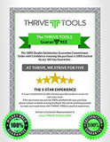 Thrive Tools Leaf Scoops: Large Rake Hands for Scooping Grass Clippings and Lawn Debris: 1 Set is 2 Hand Rakes