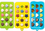 Lepilion Premium Silicone Candy Molds & Ice Cube Trays | FDA Approved Silicone BPA FREE | Chocolate, Candy, Gummy, Jelly, More | Hearts, Stars, Shells Shape