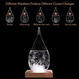 MariBeatty Storm Glass Crystal Weather Predictor Home Decoration Weather Forecast Bottle Barometer Office Crafts Gift Droplet Desktop Decor Crafts Conversation Piece