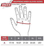 RDX Boxing Hand Wraps Inner Gloves for Punching - Neoprene Padded Fist Protection Bandages Under Mitts with Quick Long Wrist Support - Great for MMA, Muay Thai, Kickboxing & Martial Arts Training