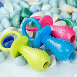 GlobalDeal Mini Bite Resistant Bell Shape Rubber Pacifier Pet Dog Puppy Molar Chew Training Toy -1pc Random Color Direct