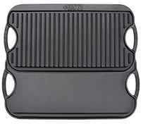 +Iron Griddle Cast Iron Reversible Grill/Griddle 20 inch x 10 inch