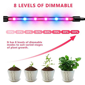 High Brightness 36w Grow Light,Auto ON & Off Every Day with Cycle Timer Desktop Plant Light,8 Dimmable Levels,4/8/12H Cycle Timing for Indoor Greenhouse Growing Lamps
