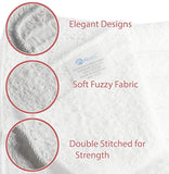 Alurri Bath Mat - 2 Pack - Machine Washable Cotton BathMats - Quick Dry Shower/Bathtub Step Out Bath Rug - Soft, Plush & Super Absorbent - Hotel, Spa Bathroom Floor Towel Mat (20x30, Washcloth)