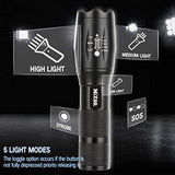 MIZOO LED Flashlight Torch Adjustable Focus Zoomable Mini Super Bright Torchlight
