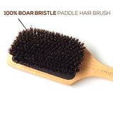 Naturaloox Pure 100% Natural Boar Bristle Paddle Hair Brush For Healthy Hair Distribute Natural Oils & Stimulate Scalp, Improve Hair Growth, Naturally Conditions Hair,...