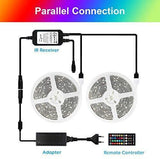 Led Strip Lights Sync to Music,32.8ft 5050 RGB Light Color Changing with Music IP65 Waterproof LED Rope by Proteove