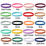 Whaline 20 Colors Puppy Whelping Collars Double-Sided Adjustable ID Collars Soft Bands for Newborn Pet Dog Cat, 13.8 Inches