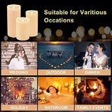 Luminara LED Flameless Candles, Luminara Flameless Real Wax Moving Wick LED Candle for Home/Party/Halloween/Christmas/Wedding Decor with Timer Control Vanilla Scent 3.5" x 5" - Ivory by  iDOO