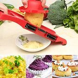 Kintty Mandoline Slicer with 6 Interchangeable Stainless Steel Spiralizer Vegetable Slicer - Slicer Mandoline Cutter - Adjustable Slicer Maker for Low Carb-Free