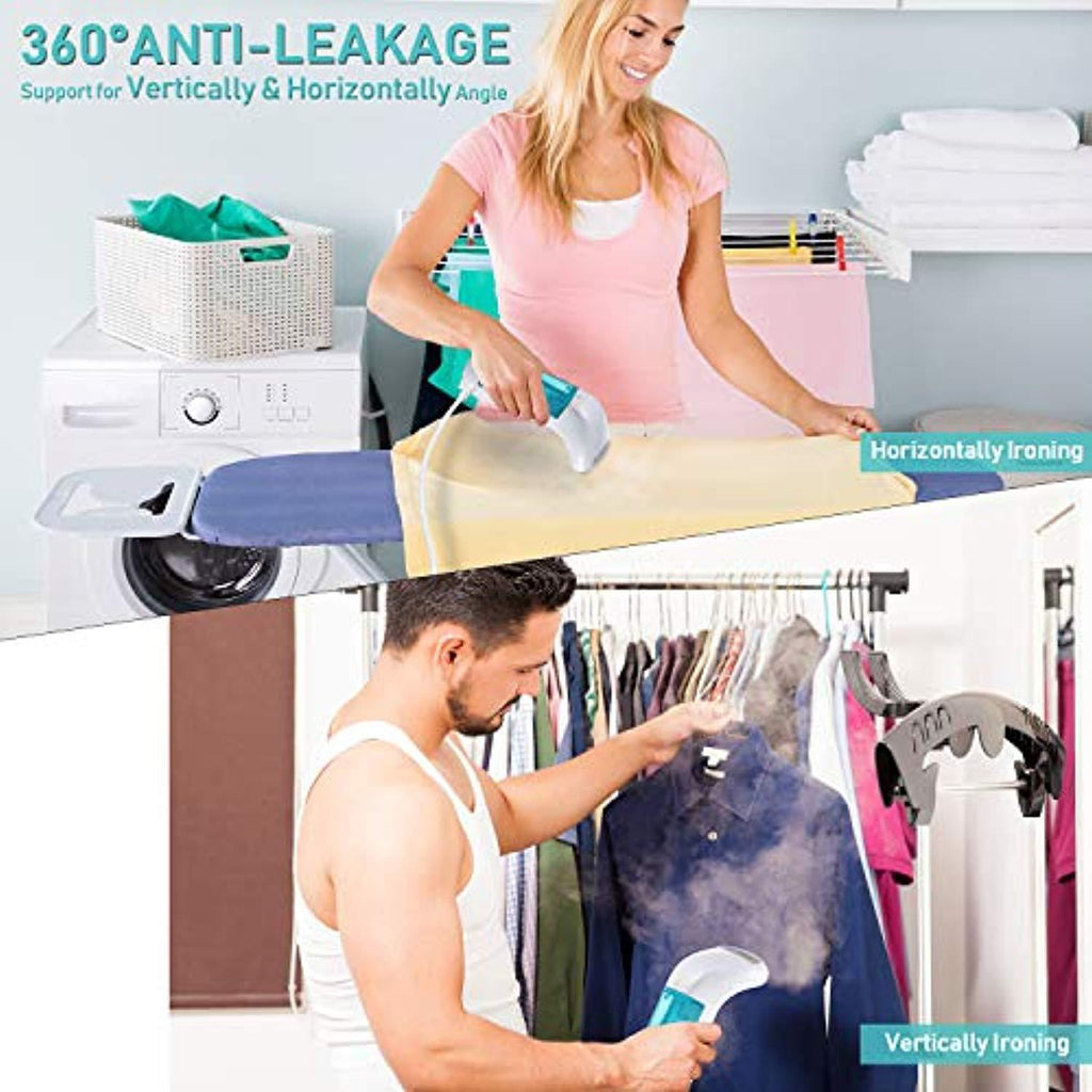 DB DEGBIT Portable Fast Heat-Up Steamer for Clothes, Handheld Travel Garment Steamer, Powerful Wrinkle Remover with 360°Anti-Leak, 100% Safe Auto-Off Clothing Fabric Steamer, Soften, Clean & Sanitize