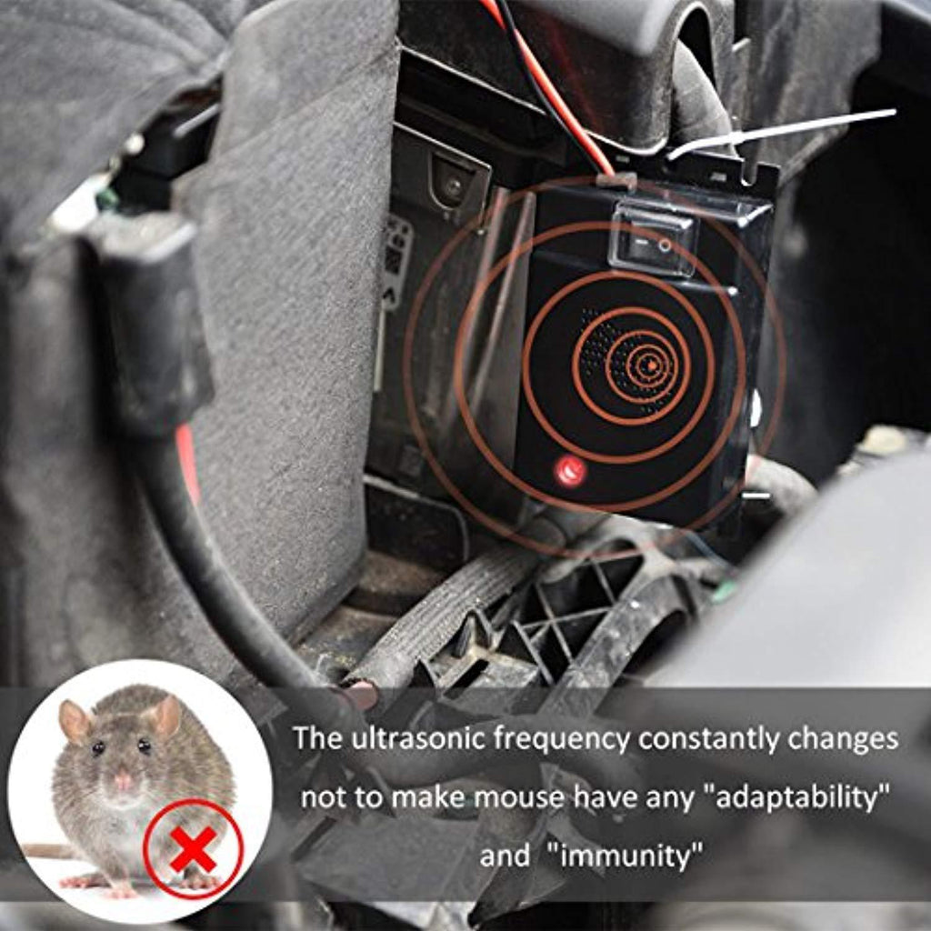ExtraDisist Rodent Repellent for Car,Under Hood Animal Repeller,Rid A Rat for Car Engines,Mouse Deterrent Ultrasonic Car,Underhood Rodent Repeller (car Rat Repellent)