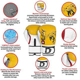 DEFY Boxing Gloves for Men & Women Training MMA Muay Thai Premium Quality Gloves for Punching Heavy Bags, Sparring, Kickboxing, Fighting Gloves Tiger Model