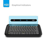 Mini Wireless Keyboard with Touchpad Mouse Combo，Meerveil H20 2.4GHz  IR Leaning LED Backlit Multi-Touch Touchpad, USB Rechargeable Android TV Box Windows PC, HTPC, IPTV, PC, Raspbe