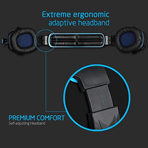 SADES New Version Xbox One Gaming Headset Headphones with Microphone and PC Adapter for PS4/PlayStation 4 Laptop Mac