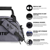 Elite Sports Boxing Gym Duffle Bag for MMA, BJJ, Jiu Jitsu Gear, Duffel Athletic Gym Backpack with Shoes Compartment